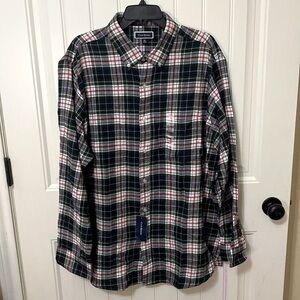 Men’s Club Room Flannel Button Down Shirt B1 Size XXL